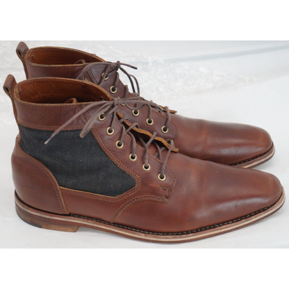 $499.00 HELM Boots Men's Lace-up Leather Brown MADE IN USA - Size 10 - Picture 6 of 11
